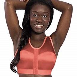 Oalka Women's Padded sports Bra Tank Top with Strappy Back in Size Large